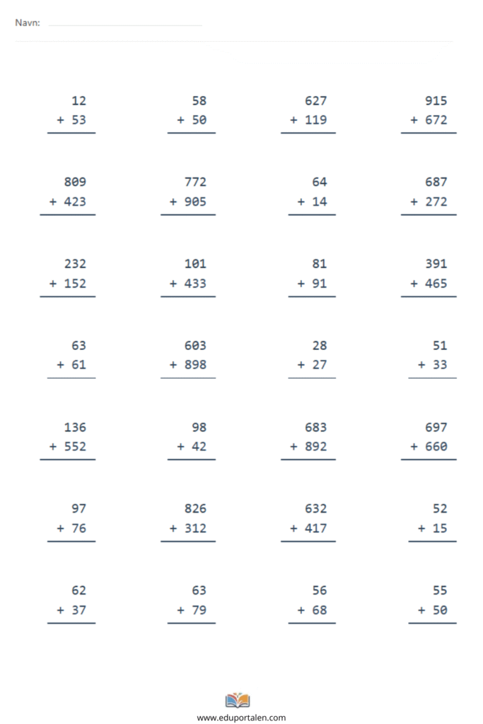 addisjon 3 trinn​